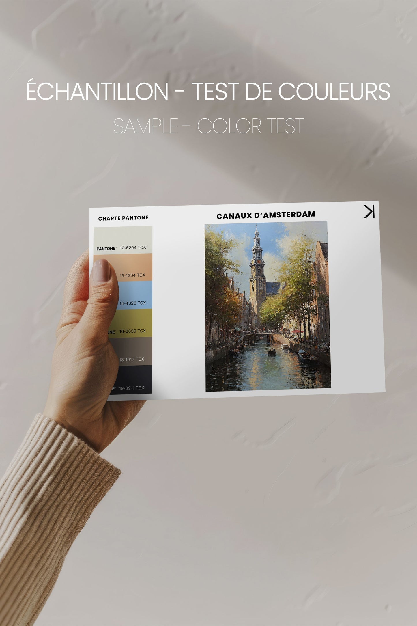 Tableau Canaux d'Amsterdam, Oeuvre Sur Toile Étirée - Shopthatapp.ca