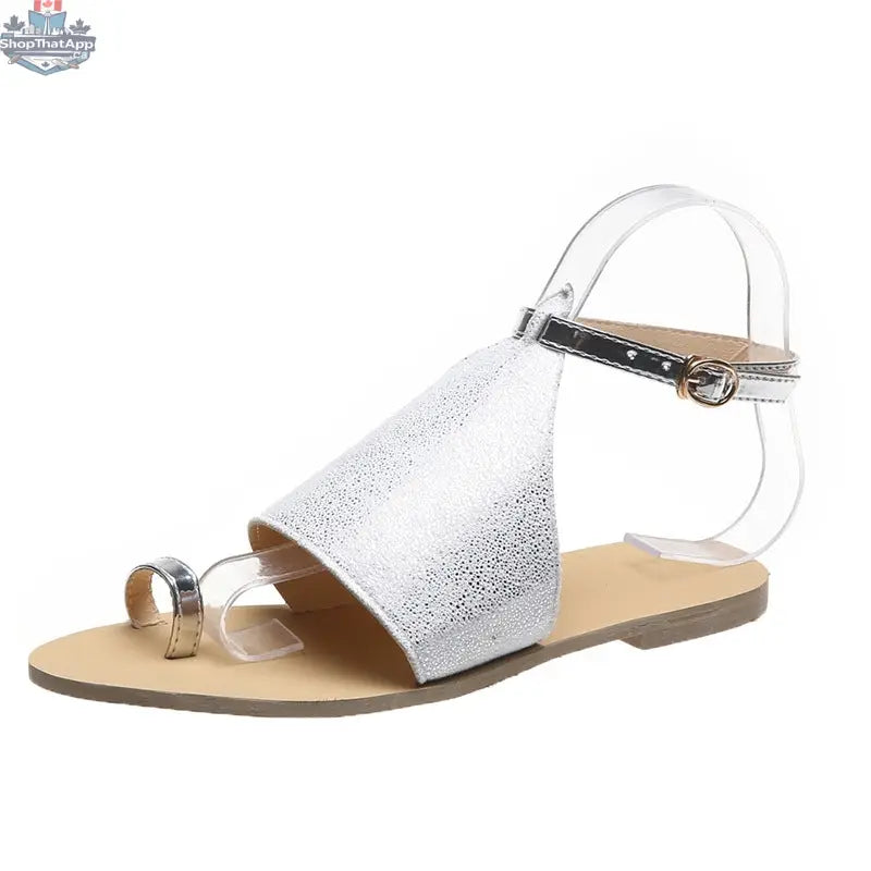 AURABAGS SHOP mid buckle beach shoes, stylish and comfortable beach footwear with a mid buckle design in neutral tones.
