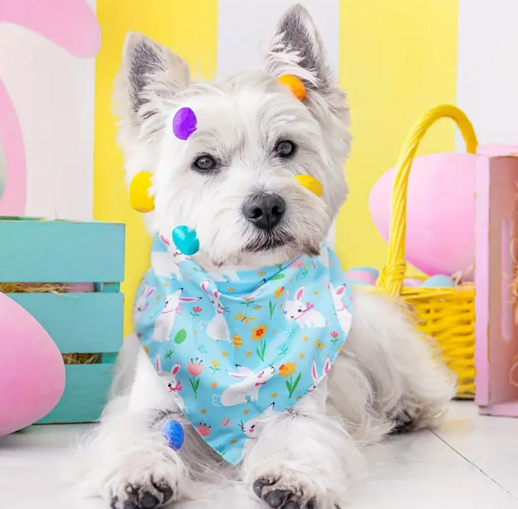 Easter Bunny Dog Bandana - Festive Luxury Bandana for Your Pup - Shopthatapp.ca