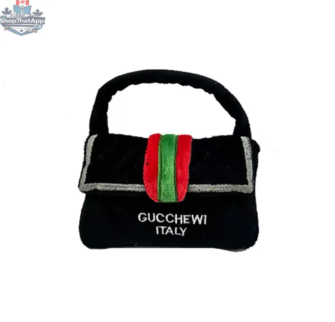 Gucchewi Plush Dog Toy - Luxury Plush Pet Purse Toy - Shopthatapp.ca