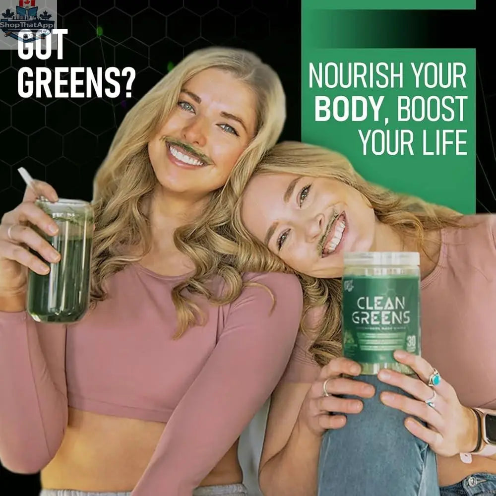 VNDL Project Clean Greens by BulkBully Supplements featuring fresh green superfood powder in a clear jar with green label