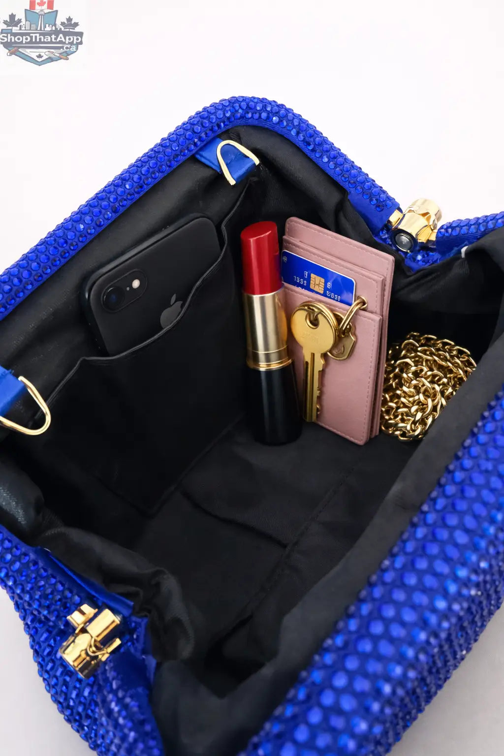 Luxury Blue Clutch Bag - Elevate Your Evening Style - Shopthatapp.ca
