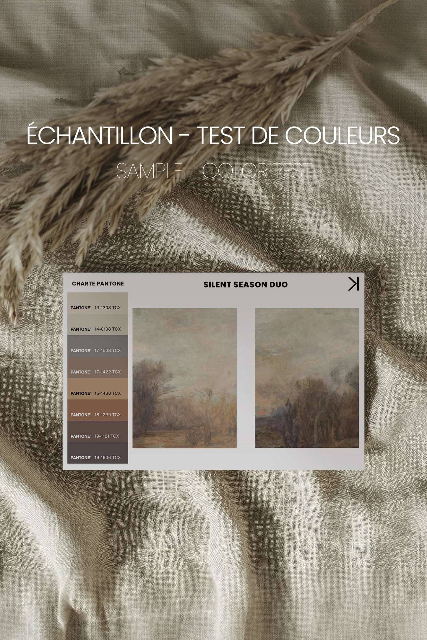 SILENT SEASON DUO: Saison Silencieuse Duo Tableaux sur Toile Étirée - Shopthatapp.ca