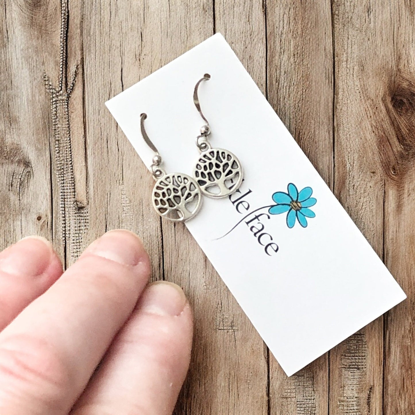 Tiny Tree Earrings – Nature-Inspired Dangle, Hypoallergenic - Shopthatapp.ca