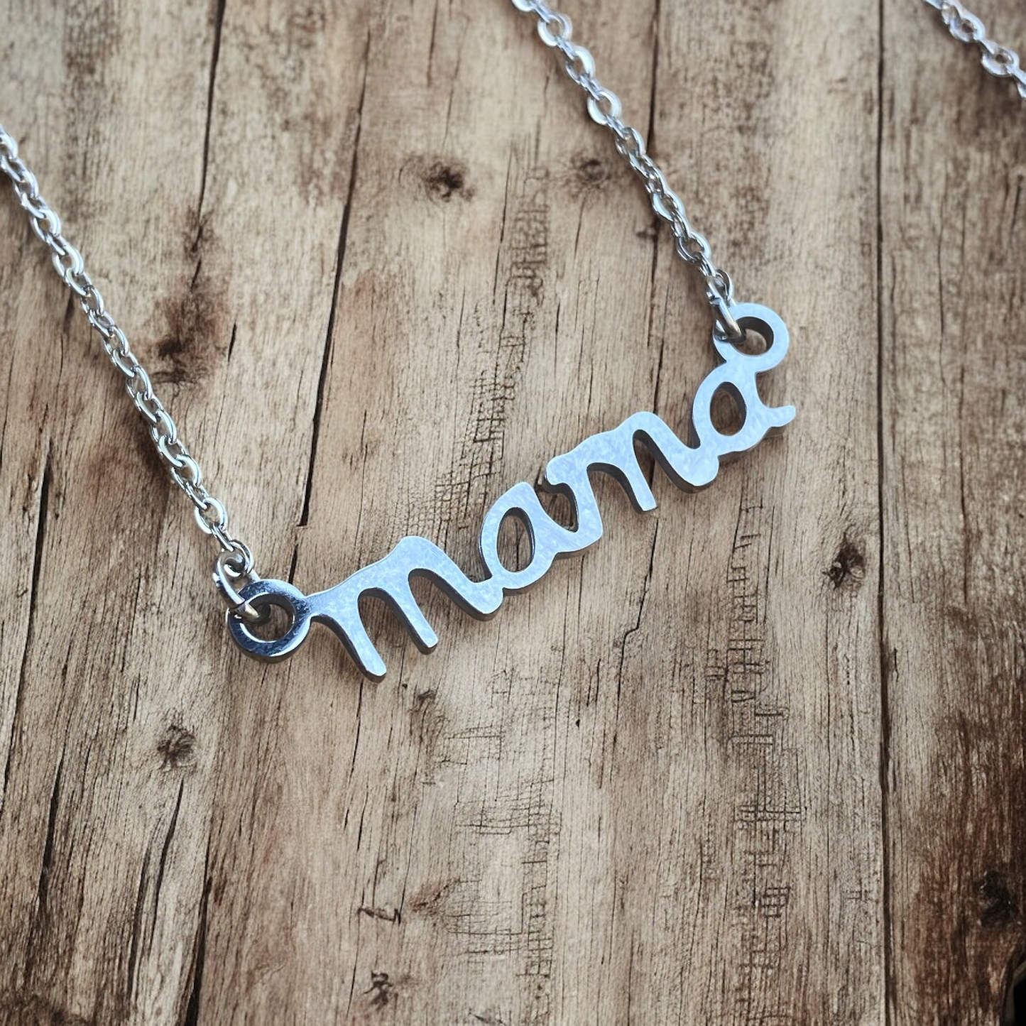Stainless Steel Mama Necklace - Shopthatapp.ca