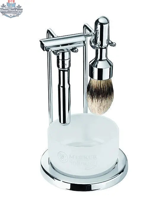 Merkur Future Double Edge Razor Set - 4pc Polished Safety Razor Shaving Set - Shopthatapp.ca