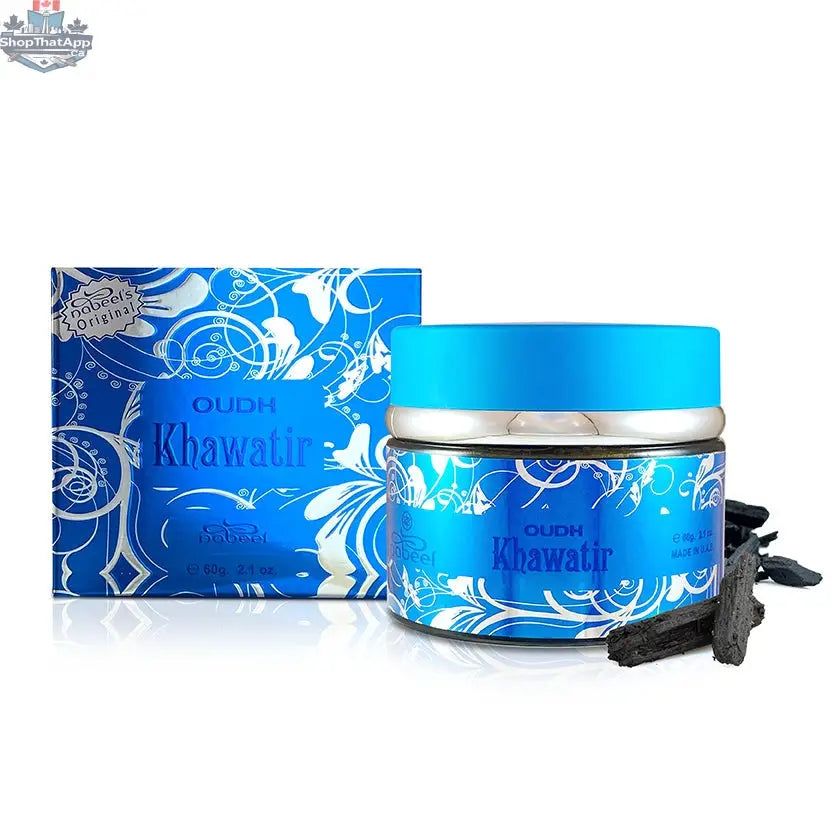 Nabeel Oud Wood Chips Khawatir 60g - Shopthatapp.ca