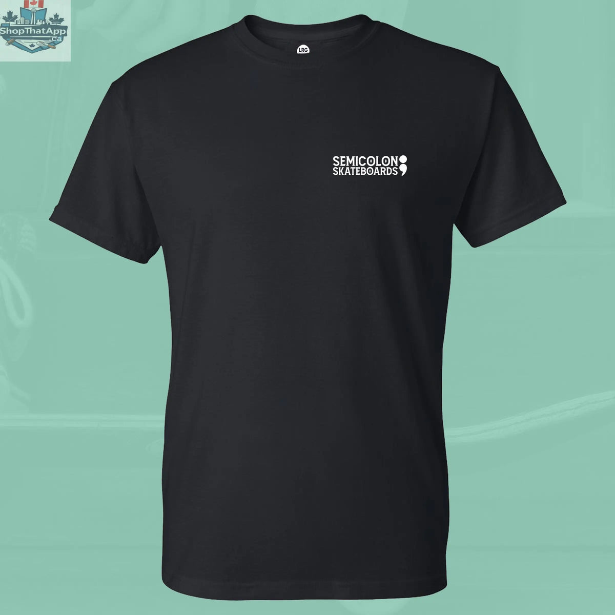Semicolon Skateboards Semicolon Tee featuring a minimalist design, made from soft fabric, ideal for casual wear and self-expression.