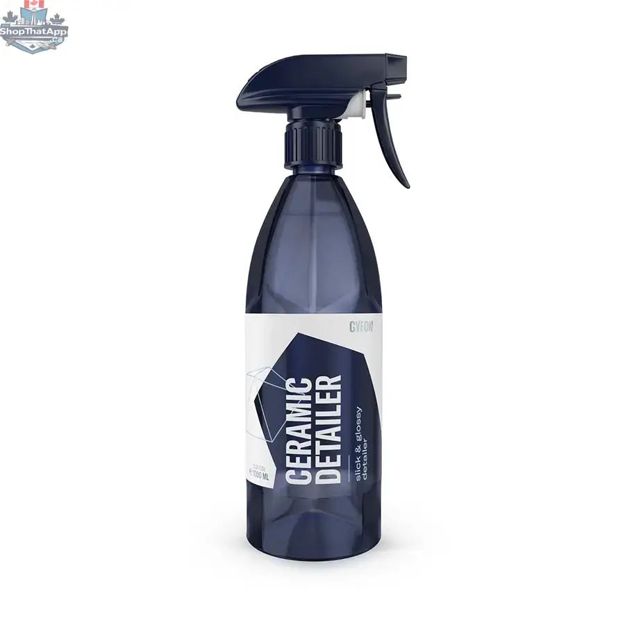 GYEON Q²M Ceramic Detailer exterior spray bottle by CARZILLA, showing the 1L container with product label and nozzle sprayer.