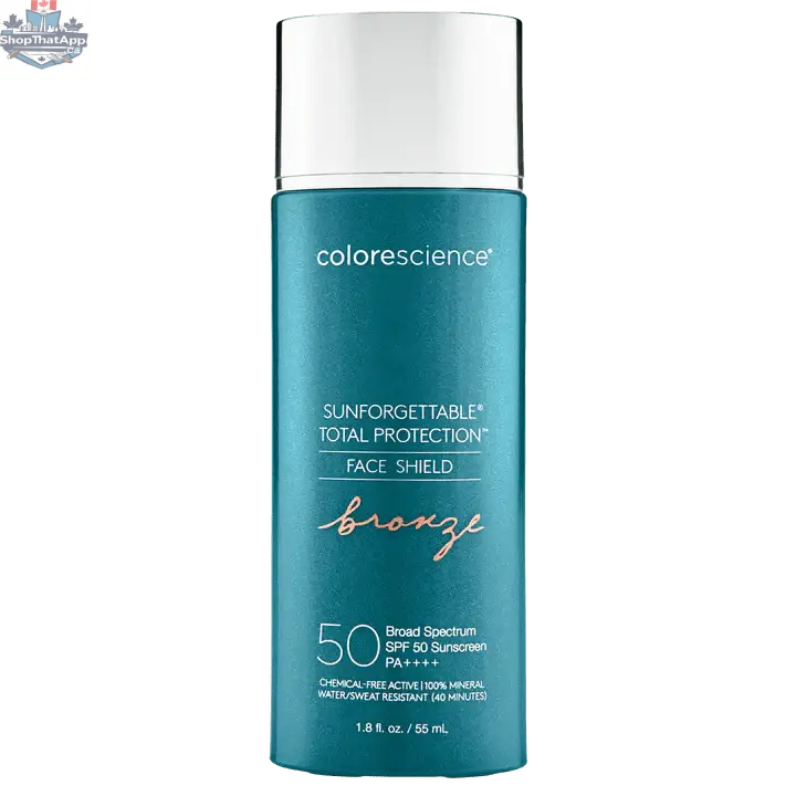 Colorescience Face Shield SPF 50 Sunforgettable total protection skincare product for ultimate skin defense.