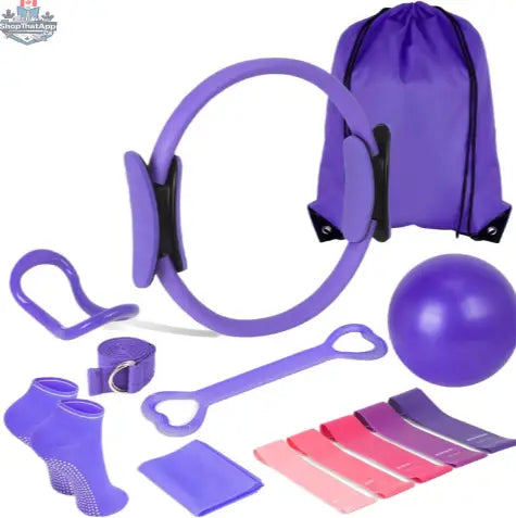 13-Piece Yoga & Pilates Set — Complete Home Workout Kit - Shopthatapp.ca