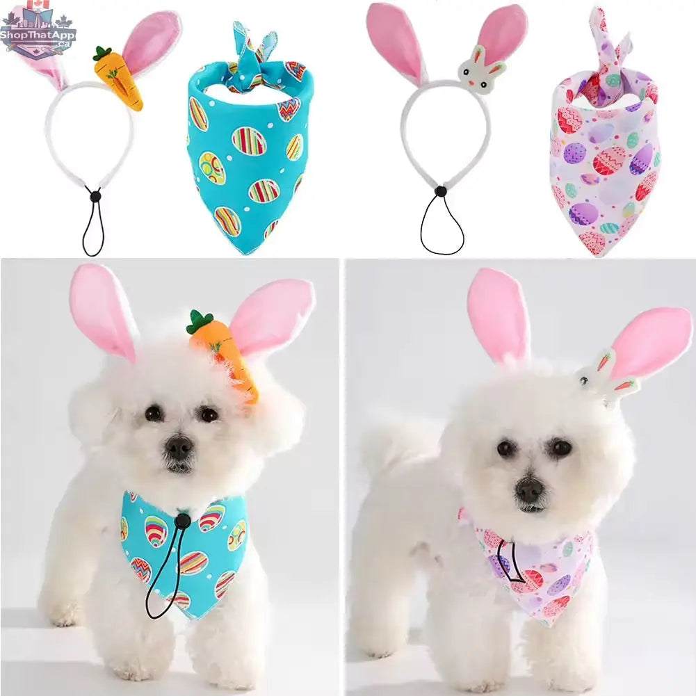 Easter Bunny Dog Outfit - Luxurious Festive Set for Your Pup - Shopthatapp.ca