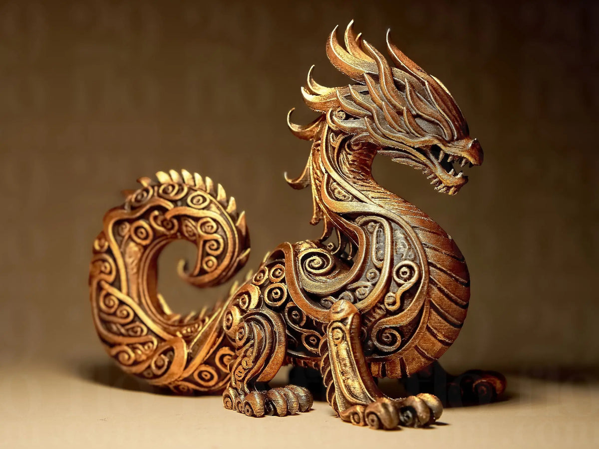 Ornate Dragon Upright Dragon Figurine - Dragons Series - Shopthatapp.ca