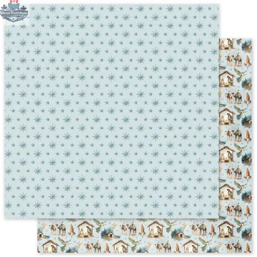 Ecstasy Crafts Joy to the World Paper Collection basics 6x6 paper pack with festive holiday designs, 12 sheets in bulk pack