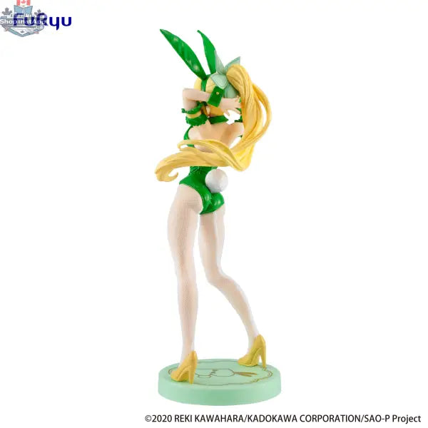 Anime figure of BiCute Bunnies Leafa Sylph in color version by Hawk Collectibles, showing detailed character design and vibrant colors.