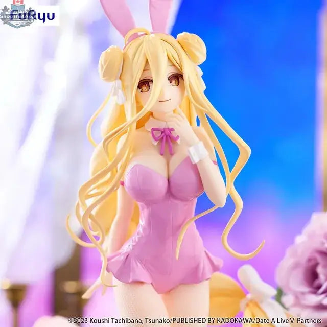 Anime figure of Mukuro Hoshimiya in pink by BiCute Bunnies brand, displayed in a dynamic pose with detailed costume.