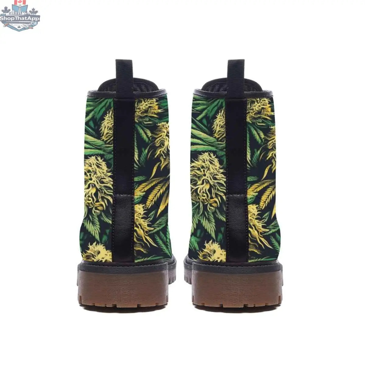 Vegan Martin short boots by JANE DOPE with all-over colorful print, stylish and comfortable for women.