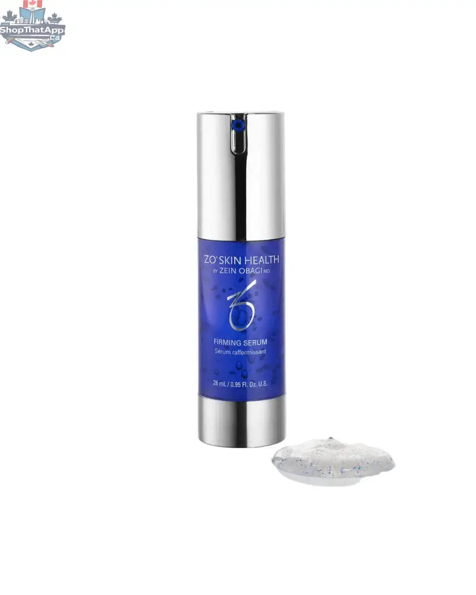 Travel-size ZO Firming Serum by Monarch MD for youthful skin, featuring a sleek dropper bottle with clear labeling.