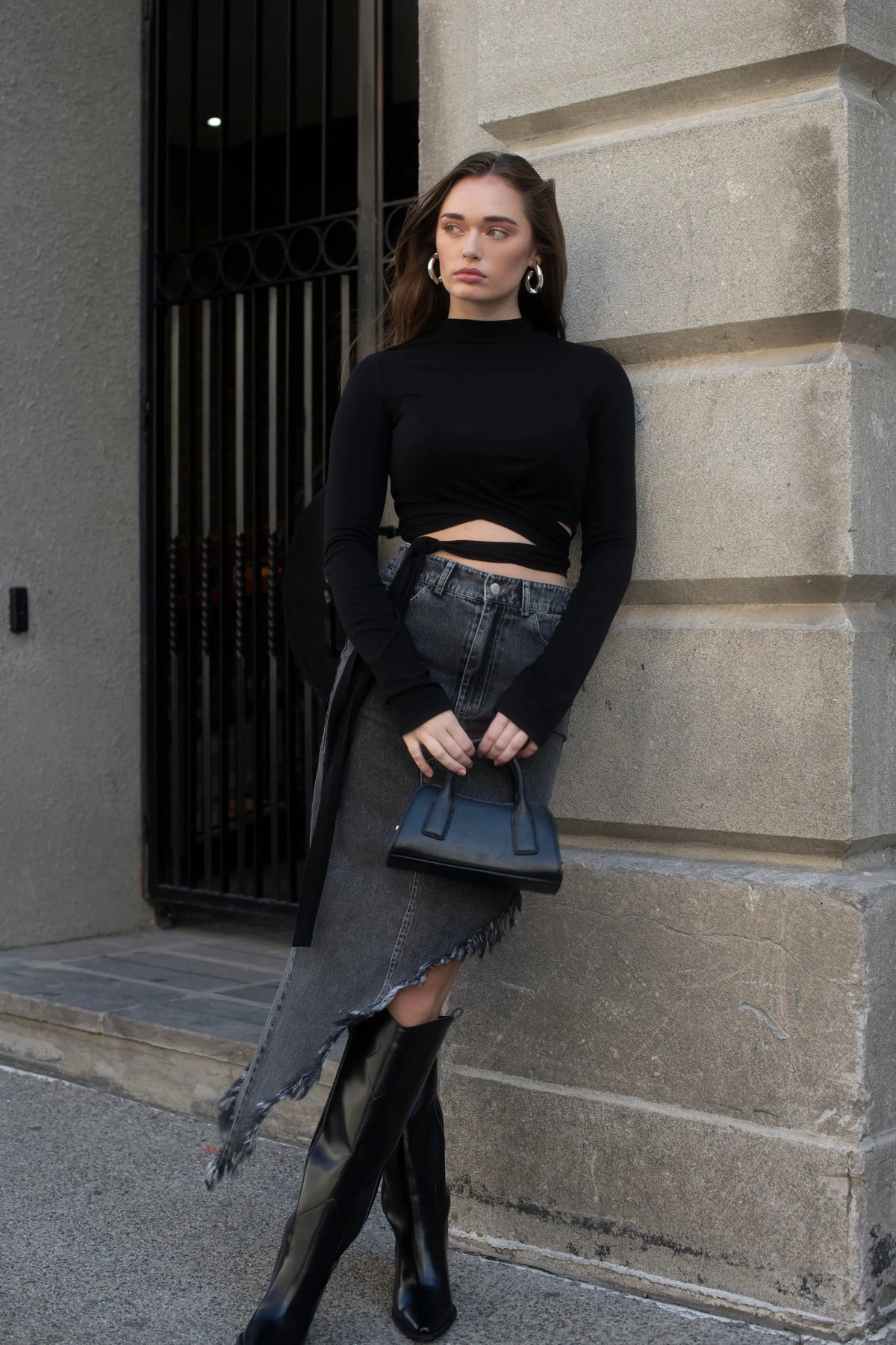 Long Sleeve Wrap Top - Shopthatapp.ca