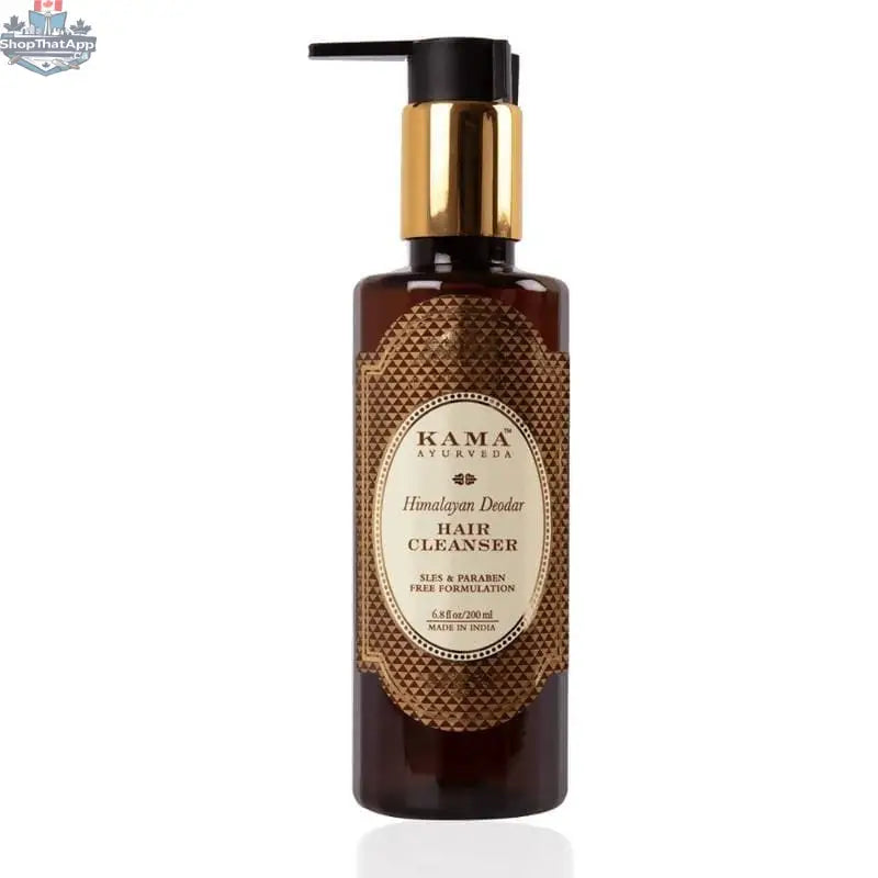 Kama Ayurveda Himalayan Deodar Hair Cleanser in 200ml bottle, natural personal care product for healthy hair.