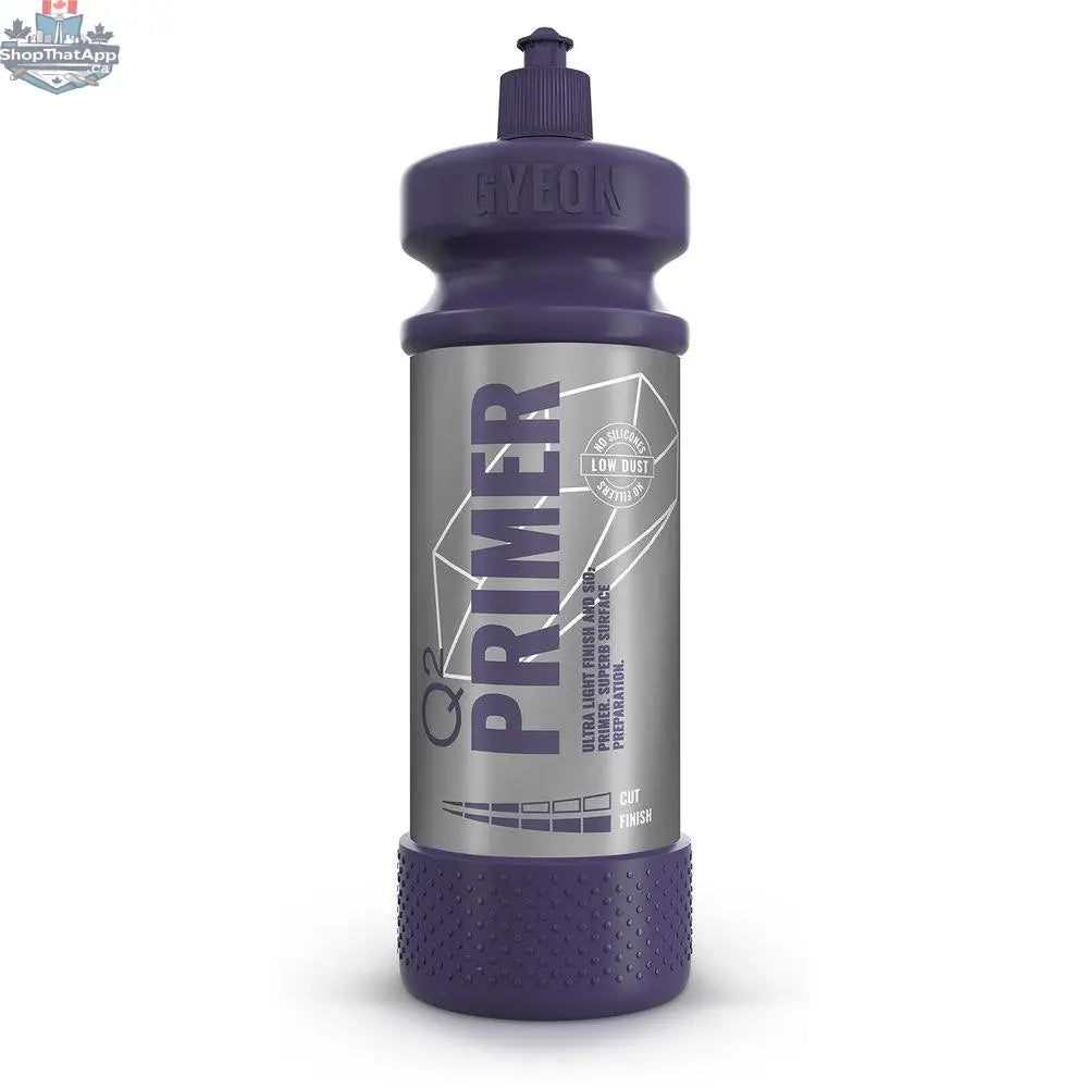 CARZILLA GYEON Q²M Primer bottle for paint correction showing the product label and application instructions.
