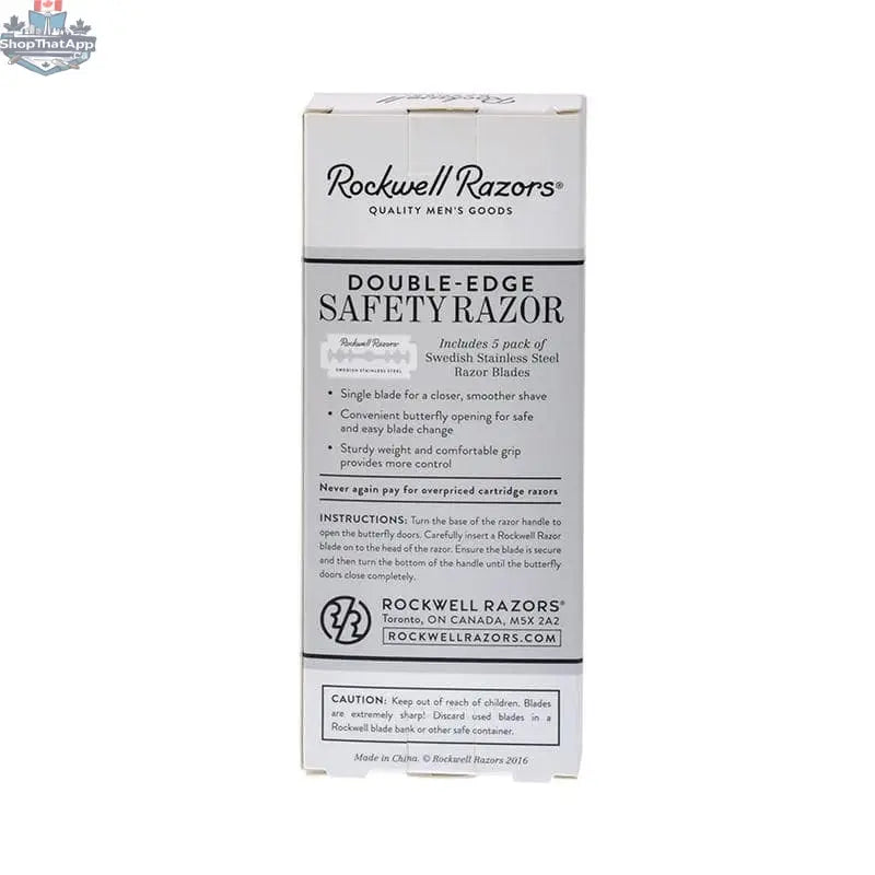 Rockwell R1 DE Safety Razor - Gunmetal - Shopthatapp.ca