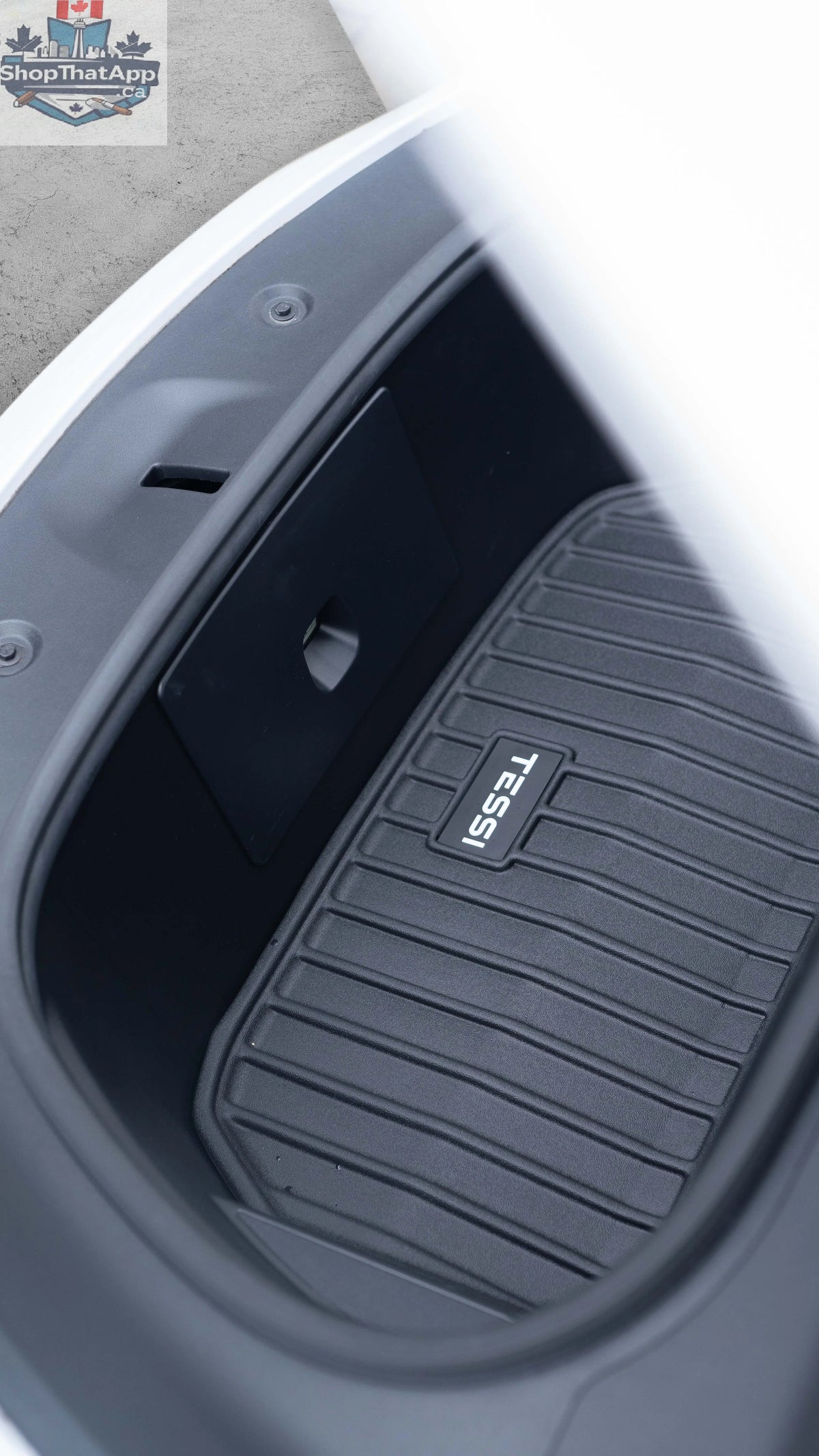 Tesla Model Y Gummimatte Frunk (vorderer Kofferraum) TESSI® Greenline 75% Recycling Material - Shopthatapp.ca