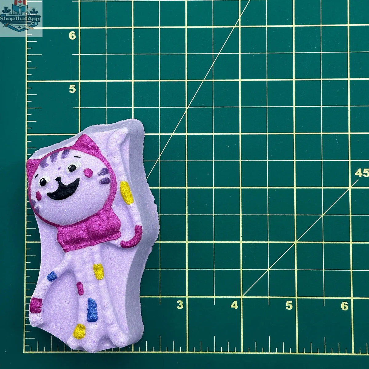 Bath and body DJ Cat Toy from The Bomb Bar Canada, featuring playful design to entertain your feline friend during bath time.