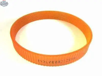 Replacement meat slicer belt for HBS-195JS, HBS-250, HBS-300 from The Canada Popcorn Company, showing the black belt on a white background.