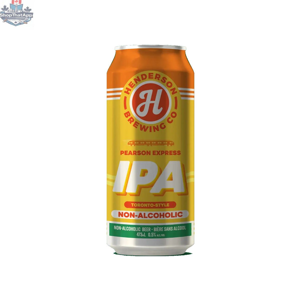 Henderson Brewing Pearson Express NA IPA - Flavorful Non-Alcoholic Beer - Shopthatapp.ca