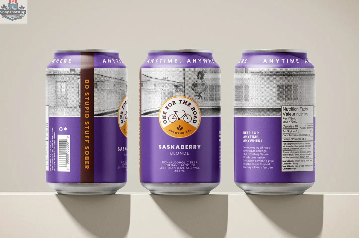 One For The Road Saskaberry Blonde Beer - Refreshing Craft Brew - Shopthatapp.ca