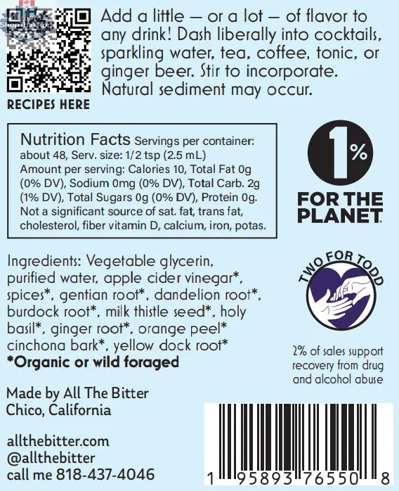 All The Bitter - Aromatic Bitters - Shopthatapp.ca