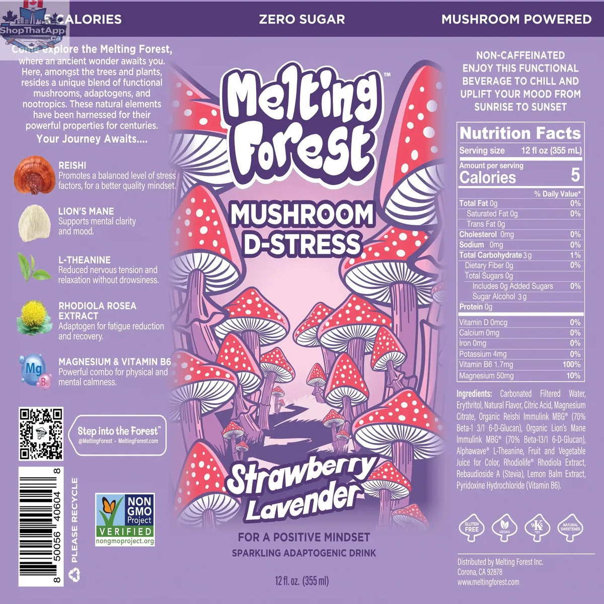 Melting Forest Chill Strawberry Lavender - Refreshing Scented Experience - Shopthatapp.ca
