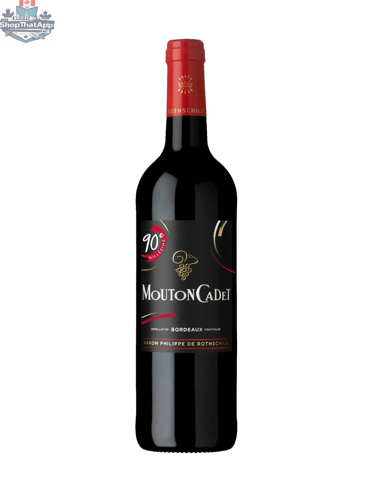 Mouton Cadet Bordeaux Red Wine - AOC Selection for Wine Lovers - Shopthatapp.ca