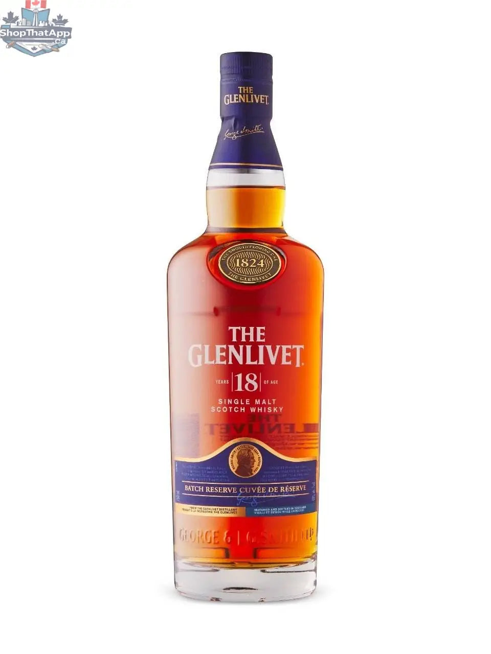 Glenlivet 18 Year Old Whisky - Premium Single Malt Scotch Experience - Shopthatapp.ca