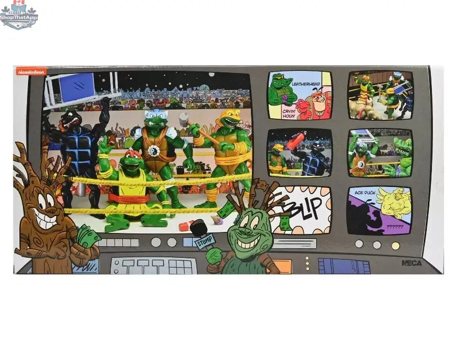 Teenage Mutant Ninja Turtles four-pack action figures from Toy Snowman, featuring adventure-themed turtle toy collectibles.