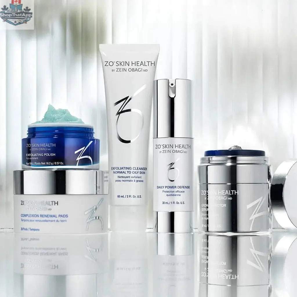 Monarch MD Medical Aesthetics ZO Anti Aging Skincare Kit with various creams and serums for youthful skin.
