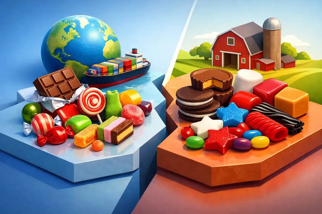 Imported Candy Versus Domestic Candy