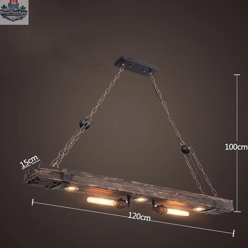 Bar American Chandelier Retro Chandelier Creative Lamp - Shopthatapp.ca