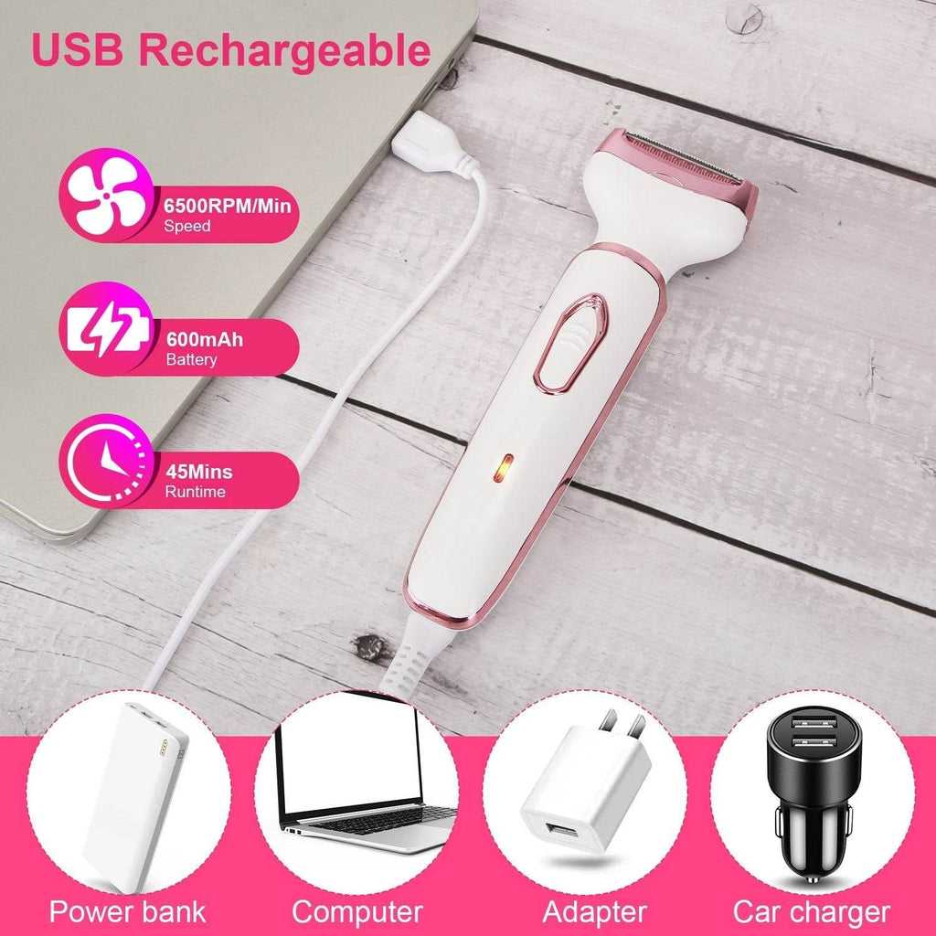 4 in 1 Painless Women Electric Hair Shaver trimmer for women