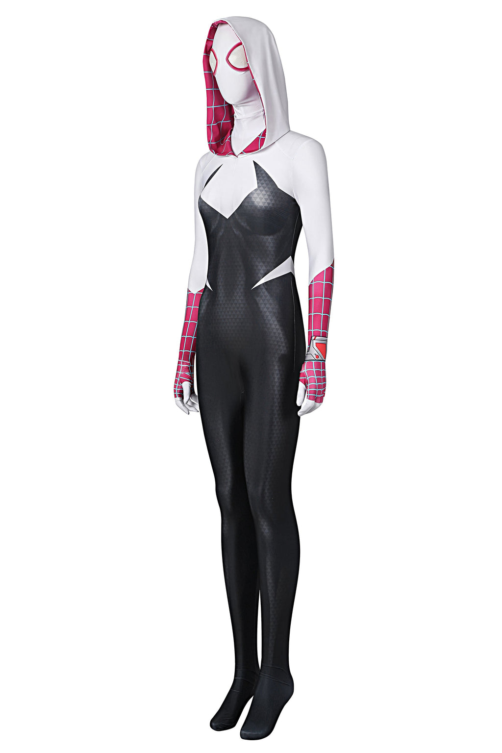 Super Hero Spider Gwen Cosplay Full Bodysuit Halloween Costume Zentai - Shopthatapp.ca