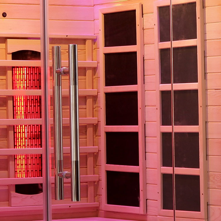 Blisspod | Venetian | Full Spectrum Indoor Premium Canadian Hemlock Low EMF Sauna | 10 Heaters | Chromotherapy & Reflexology | 2 Person - Www.Shopthatapp.ca