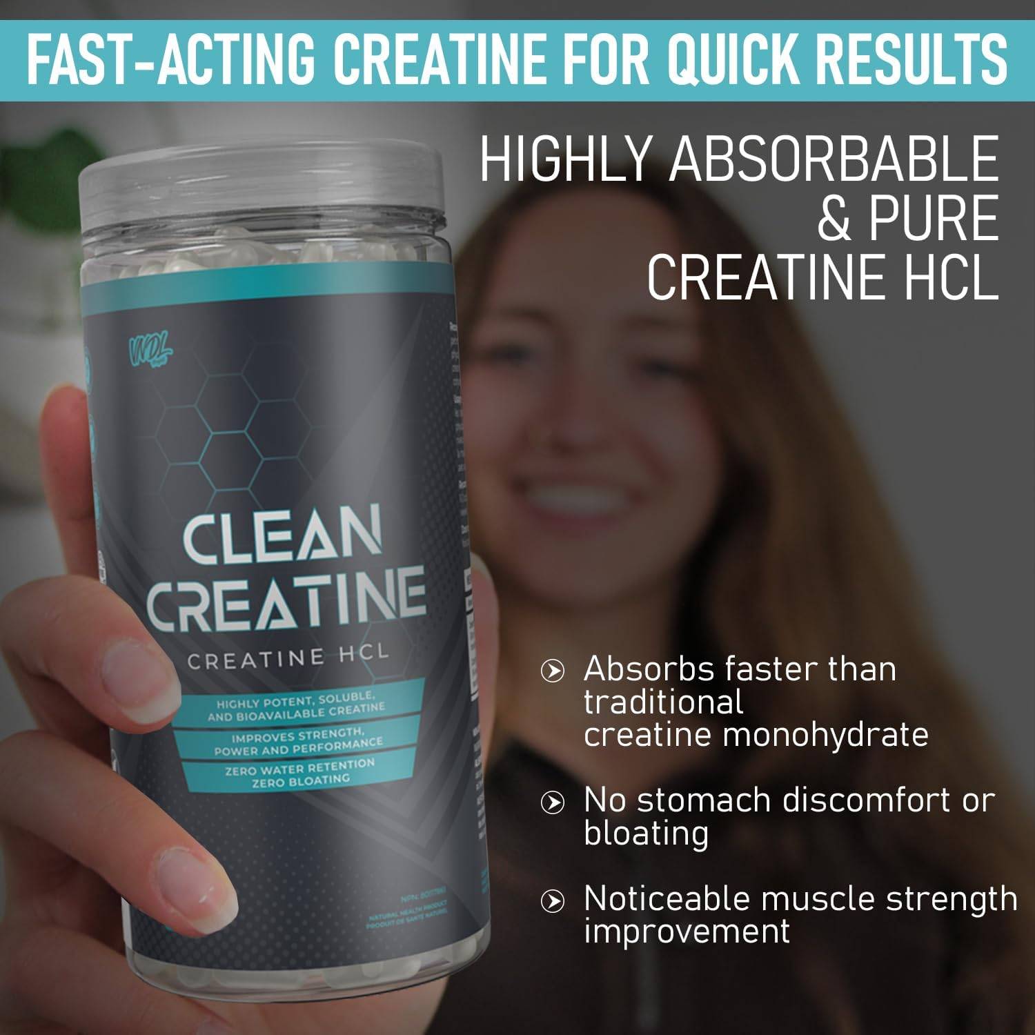 VNDL Project Creatine HCL Capsules - Www.Shopthatapp.ca