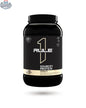 BulkBully Supplements Rule1 Protein Powder container with label displaying Source 7 high-quality protein blend, ideal for muscle support.