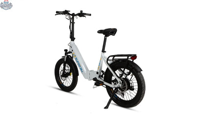 E-Vélo EUNORAU QUEBEC META20 1.0 electric bicycle with sleek frame and handlebars, ready for an energetic gaming-inspired ride.