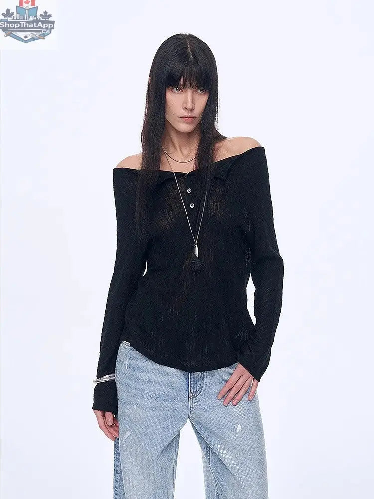 "Fashion Law" Casual One-shoulder Raglan Sleeve T-shirt Top - Shopthatapp.ca
