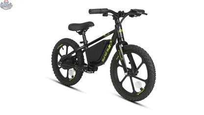 E-Vélo EUNORAU QUEBEC EKIDS16 1.0 electric bicycle with sleek frame and handlebars, ready for riding on a city street