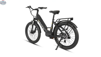 E-Vélo EUNORAU QUEBEC META24 1.0 electric bicycle with sleek frame and modern design, ready for urban riding and eco-friendly travel.