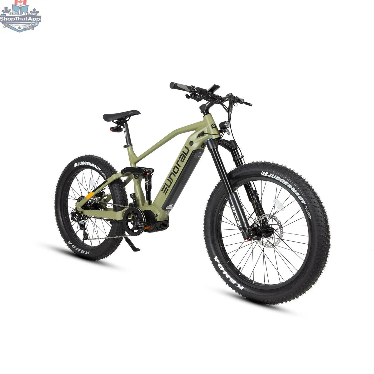 E-Vélo EUNORAU QUEBEC SPECTER-S 3.0 Hunter X9 electric bicycle with sleek frame and advanced gear system.