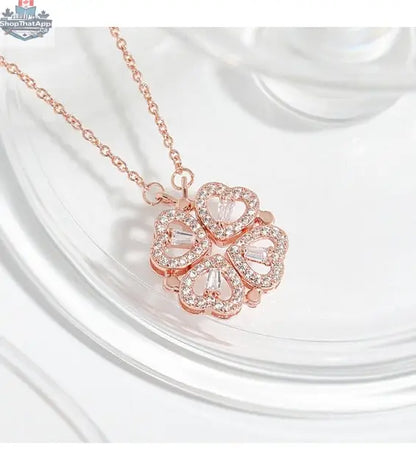 Elevate Your Style with the Clover Heart Pendant Necklace - Shopthatapp.ca